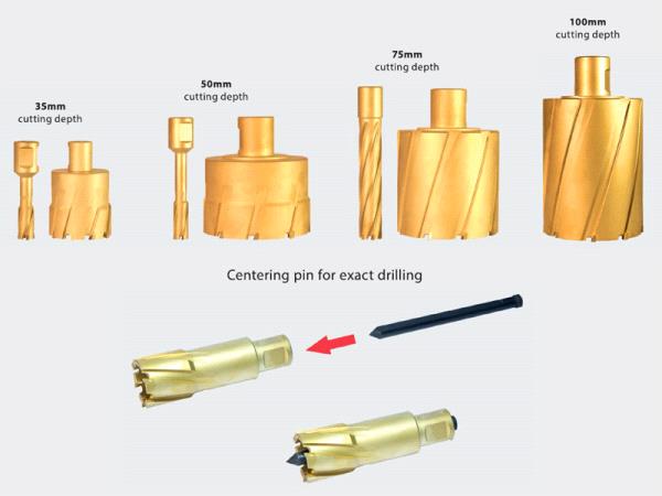 TCT & HSS Annular cutter-Magnetic Core Drilling Accessories - Eibenstock Positron Products