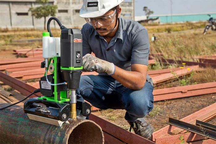 PERMANENT MAGNETIC PIPE CORE DRILLING MACHINE-PDM 35 X - Eibenstock Positron Products